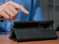 Чехол Araree Bonnet Stand для Galaxy S25 Ultra кожа черный