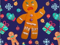 Комплект наклеек Krutoff «Новый год 2025» 8 шт