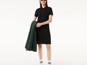 Женское платье-поло Lacoste приталенного кроя
