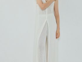 Широкие брюки, Белый