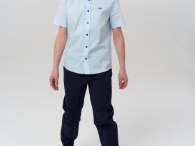 Рубашка текстильная для мальчиков (slim fit)
