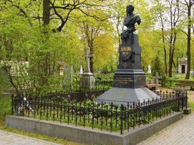 Могила Некрасова Н.А. (1821-1877), поэта