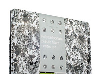 Чехол-накладка BTA-Workshop для Apple MacBook Pro Retina 13 (2012-2015) вид 3 цветы (черно-белый)