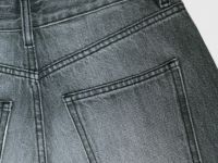 Расклёшенные джинсы с высокой посадкой, Серый