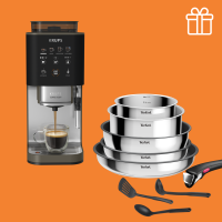 Автоматическая кофемашина Krups SA403BE0 + в подарок набор посуды Tefal L881S904