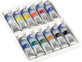 Набор акрила Гамма "Студия" "Юбилейная", 12 цв, туба 18 мл, картон.упак.