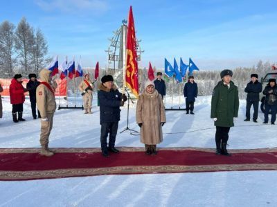 Эстафета «Знамя Победы» достигла Вилюйского района Якутии