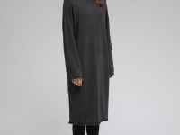 Вязаное платье с шерстью и кашемиром