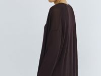 Удлиненный кардиган, Коричневый