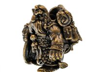 Бусина для темляка "Гном с рюкзаком", латунь