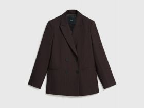 Двубортный жакет, Коричневый