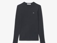 Женский базовый лонгслив Lacoste облегающего кроя