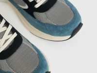 Кроссовки из натуральной замши, Зеленый