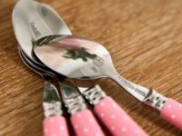 Набор столовых приборов Anna Molly, розовый