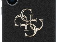 Чехол Guess Fixed Glitters 4G Big metal logo для Galaxy S25 Ultra черный