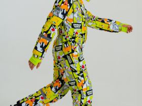 Комбинезон текстильный с полиуретановым покрытием для девочек