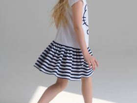 Платье трикотажное для девочки c принтом Hello Kitty