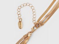 Трёхъярусное колье с цепочкой, Золотой