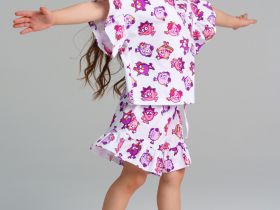 Пижама трикотажная для девочек