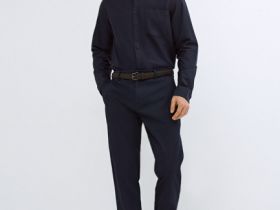 Рубашка из ткани оксфорд, Синий