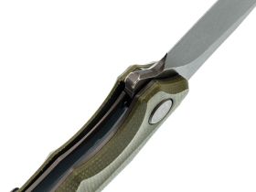 Складной нож Petrified Fish Hairtail, сталь K110, рукоять микарта