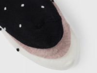 Носки в горошек для девочек, 3 пары, Бежевый