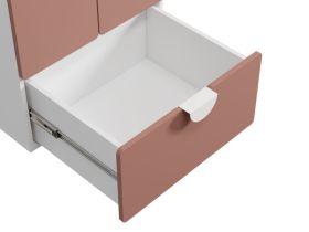 Шкаф детский Милна 2.2-60x127 Розовый