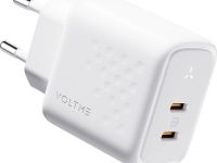 Сетевое зарядное устройство VOLTME Revo 45CC Duo, 2xUSB-C, 45Вт белый