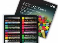 Набор масляной пастели Mungyo 24 цв металлик + флюорисцент