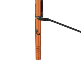Тактическая ручка с фонарем Olight Open 3 Orange, оранжевый алюминий