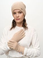 Перчатки из кашемира 31126 бежевые