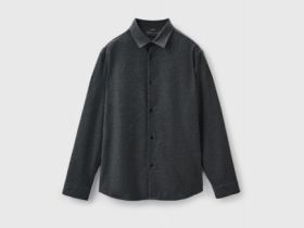 Рубашка из смесовой шерсти, Серый