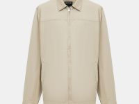 Ветровка из хлопка с отложным воротником