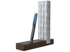 Тактическая ручка Lionsteel Nyala, корпус карбон/титан, Blue Shine