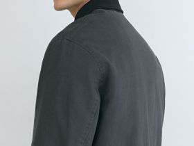 Утеплённая куртка из канваса, Серый