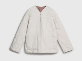 Легкая стёганая утеплённая куртка, Бежевый