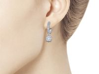 Серьги из белого золота э4712сг06191300