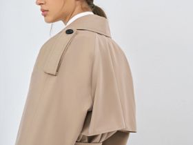 Длинный тренч, Бежевый