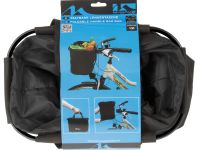 Быстросъемная складываемая сумка на руль с ручками для переноски ACME M-Wave HB384 (черный 20 литров)