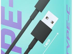 Кабель BoraSCO USB / USB-C 1 м Чёрный