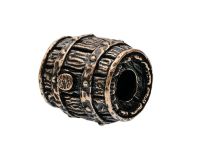 Бусина для темляка Бочка, бронза