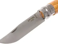 Складной нож Opinel №8, сталь 12С27, рукоять оливковое дерево