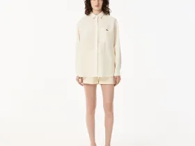 Женская рубашка Lacoste из льна