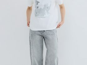 Футболка с принтом, Белый