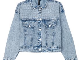 Куртка текстильная джинсовая для девочек