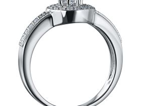 Классическое кольцо из белого золота э4712кц02186800_white