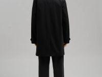 Плащ из хлопка прямого кроя