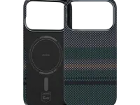 Чехол-накладка Benks ArmorAir Aurora для iPhone 17 Pro кевлар (сине-зеленый)