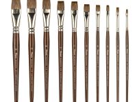 Кисть синтетика №10 плоская Pinax "MANGUSTA"