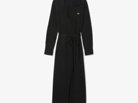 Эластичное хлопковое платье Lacoste